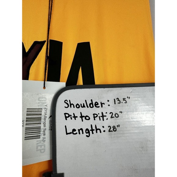 ZYIA Y Bengal Tank Top Mesh Y Muscle Sleeveless Logo Athletic Women’s Size Large - Picture 10 of 10